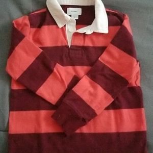 Old navy rugby maroon and coral
